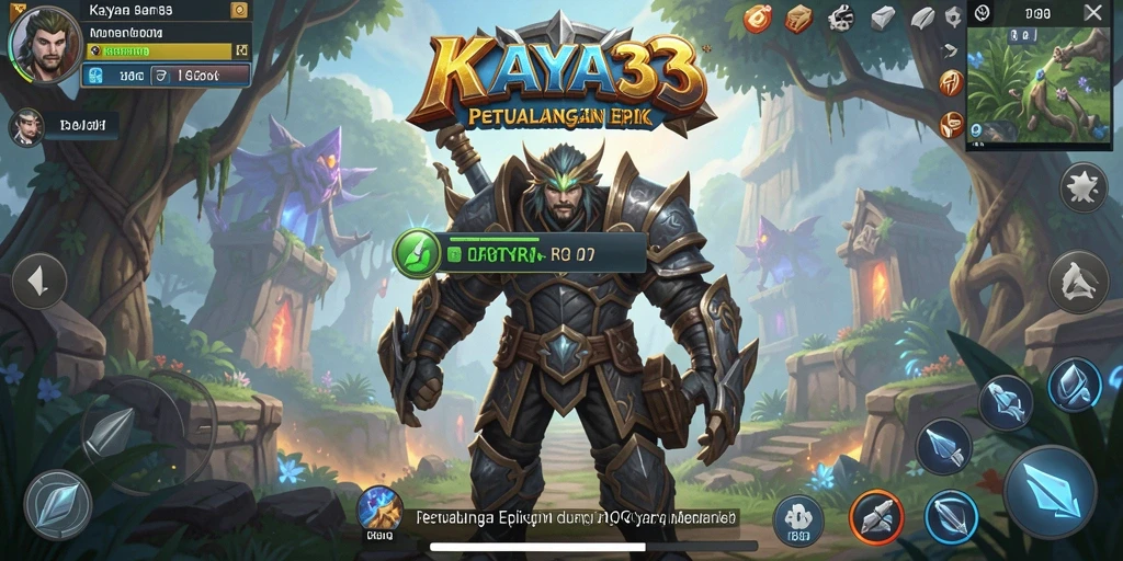Tangkapan layar dari gameplay KAYA33 yang menunjukkan pertempuran epik.
