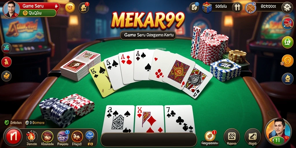 Tampilan gameplay seru dari MEKAR99, permainan QiuQiu menegangkan.