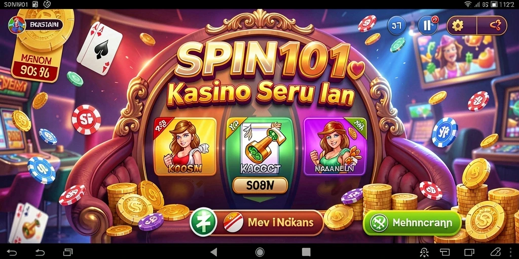Screenshot gameplay SPIN101 menampilkan pengalaman Kasino yang realistis.