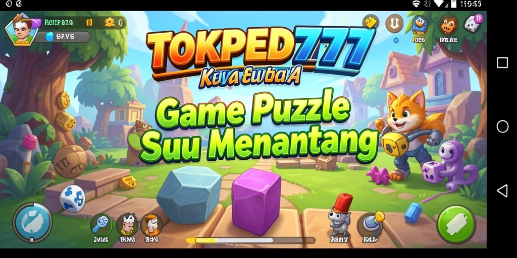 Screenshot utama menampilkan gameplay menantang dari TOKPED777.